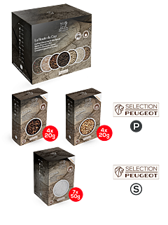 Set Pfeffer- und Salzauswahl "Klassisch 3" - Peugeot Saveurs