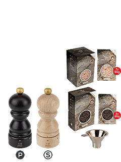 ParisRama u'Select Set in Schokoladen- und Naturausführung – 12cm - Peugeot Saveurs