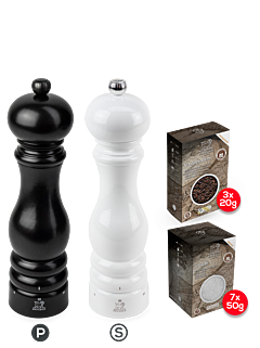 Set Paris schwarz & weiß 22cm - Peugeot Saveurs