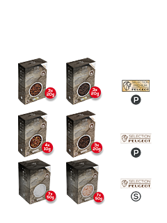 Set Pfeffer- und Salzauswahl "Premium 4" - Peugeot Saveurs
