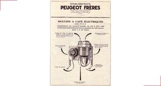 Der erste Anlauf zur Herstellung elektrischer Kaffeemühlen - Peugeot Saveurs