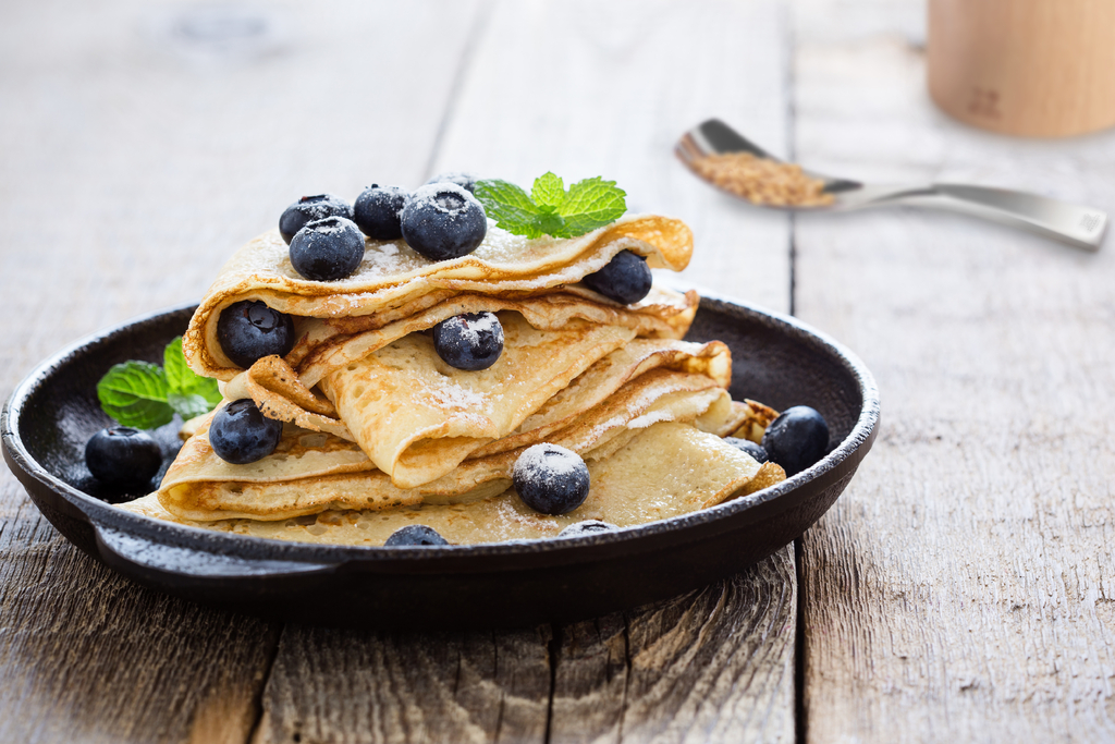 Crêpes mit Leinsamen