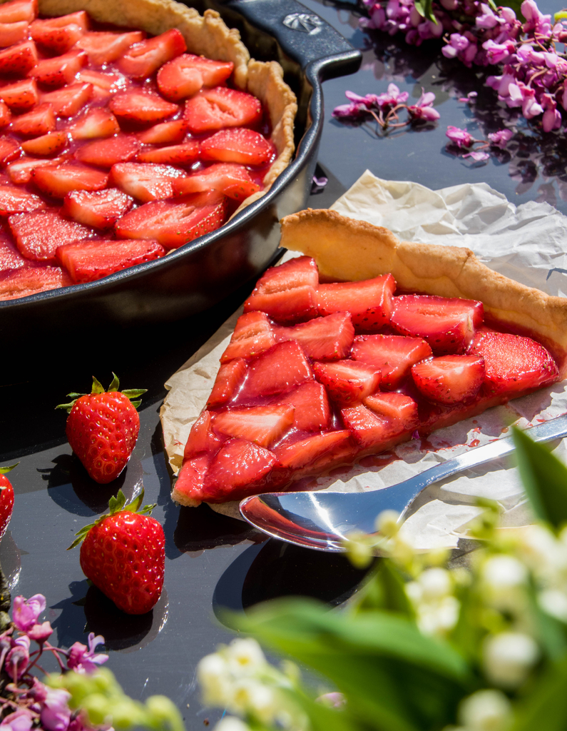 Veganer Erdbeerkuchen ohne Butter