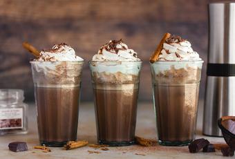 Schokoladen Frappé mit Zimt