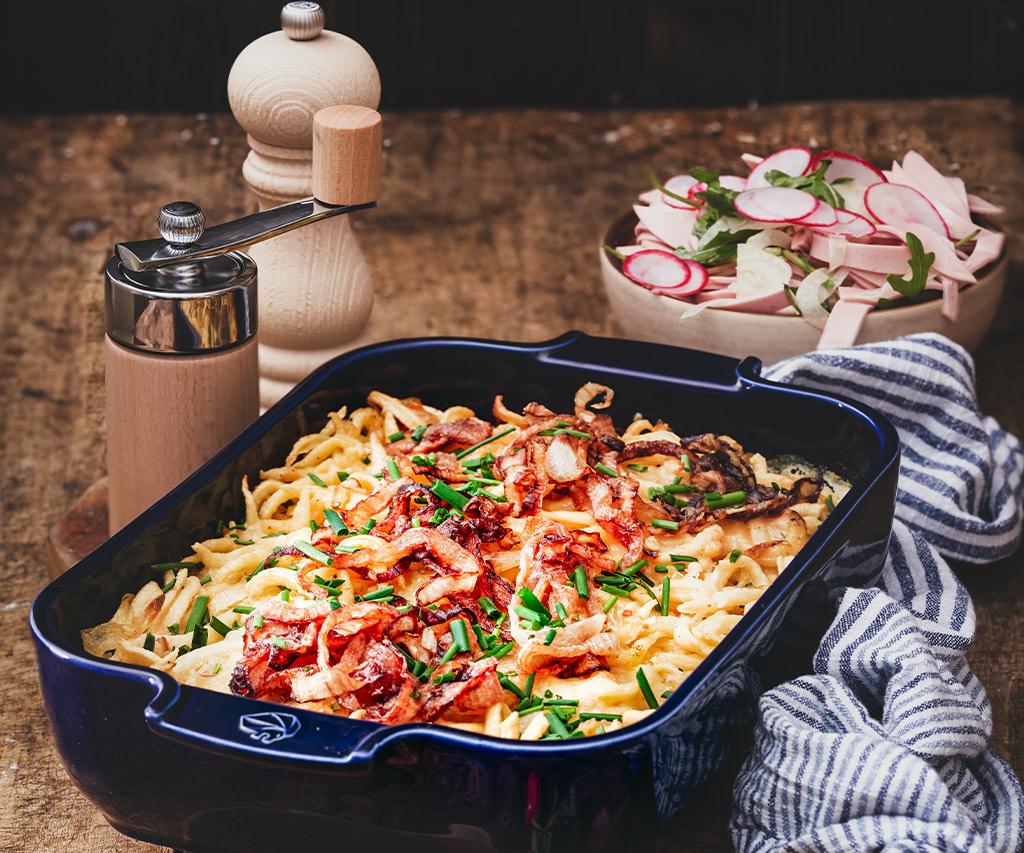 Peugeot-Rezept-Bayrische-Käsespätzle - Peugeot Saveurs