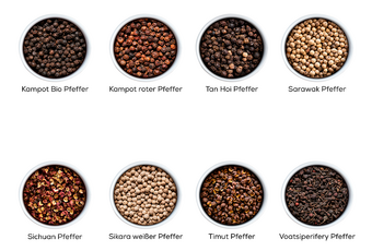 Wie viele Pfeffersorten gibt es?
