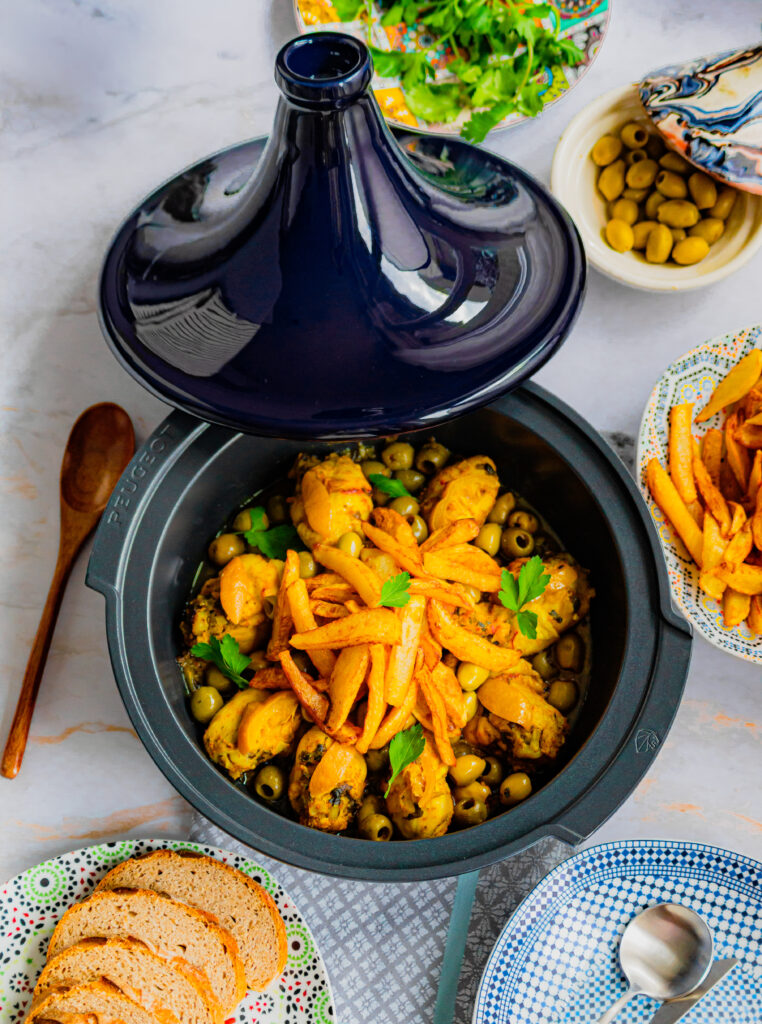 Hähnchen Tagine mit Oliven und kandierter Zitrone