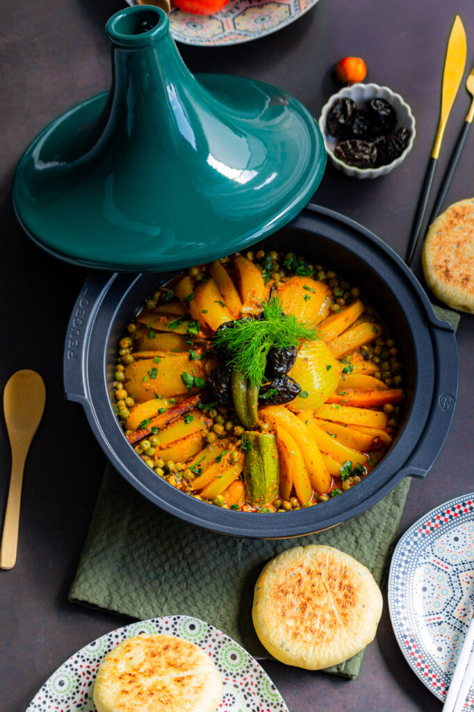 Vegetarische Gemüse-Tagine mit Pflaumen