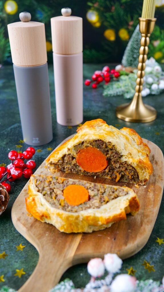 Vegetarisches Wellington mit Süßkartoffeln