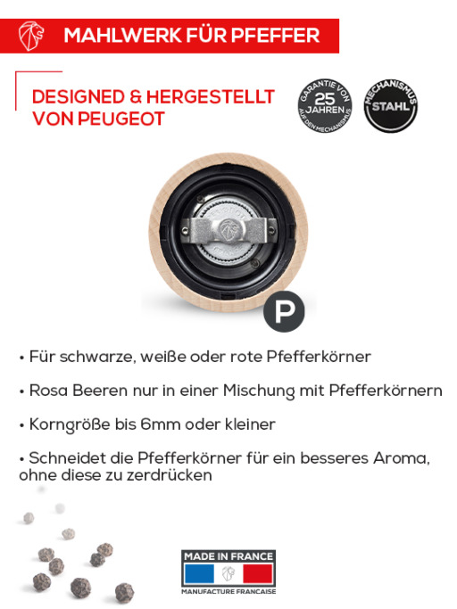 Peugeot Paris Natur 'u Select' - 30 cm - Pfeffermühle